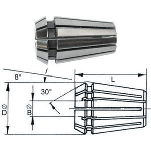 1561GA - PINZE ELASTICHE DI ALTA PRECISIONE A GRANDE ESCURSIONE TIPO ER/ESX A NORMA DIN 6499-B/ISO 15488 - Prod. SCU - Orig. Fahrion